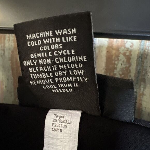 Victoria Beckham Black Scallop Trim For Target L Mini Skirt Big Pocket On Front - Picture 8 of 8